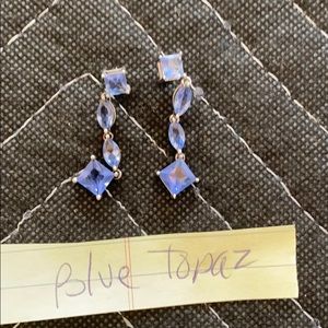 Blue Topaz post Earrings